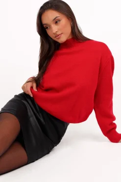 Luda Mockneck Knit Sweater