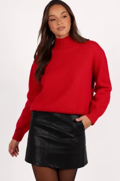 Luda Mockneck Knit Sweater