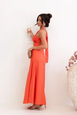 Luna One Shoulder Maxi Dress