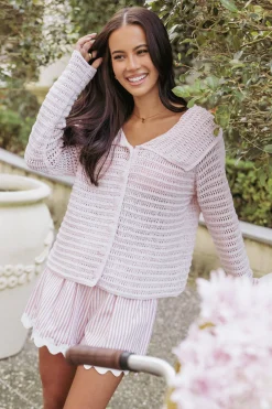 Lyra Large Collar Cardigan