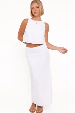 Madison Linen Column Skirt