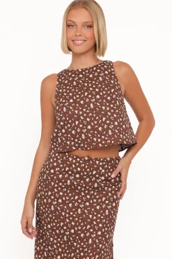 Madison Linen Cropped Tank