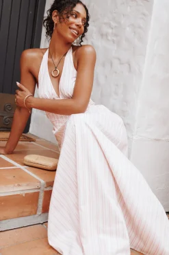 Marie Halterneck Maxi Dress