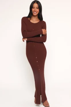 Marshall Button Through Knit Maxi Dress