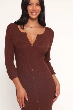 Marshall Button Through Knit Maxi Dress