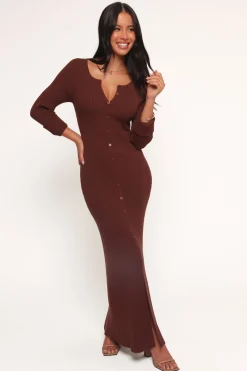 Marshall Button Through Knit Maxi Dress