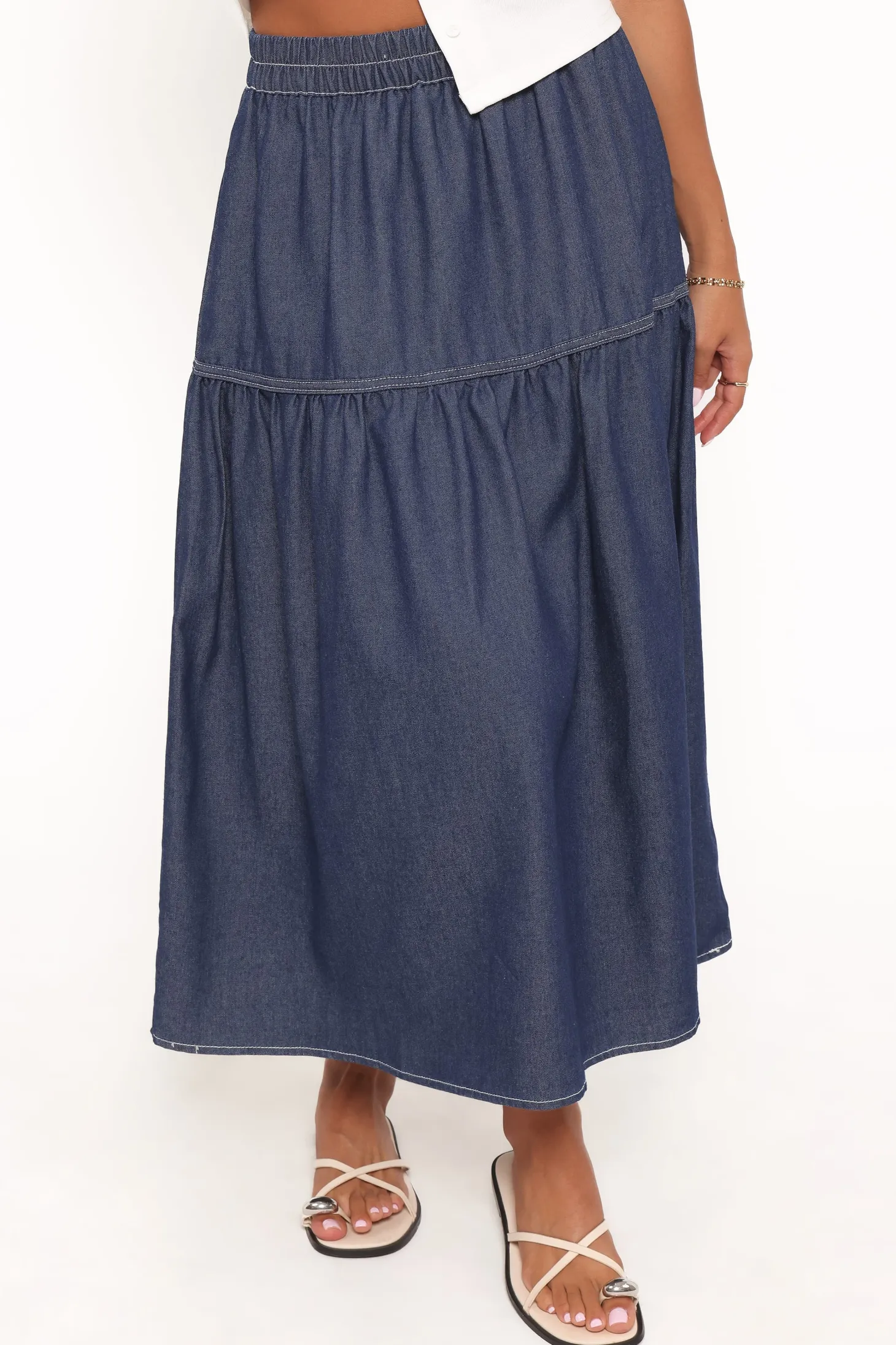 Meadow Midi Denim Skirt