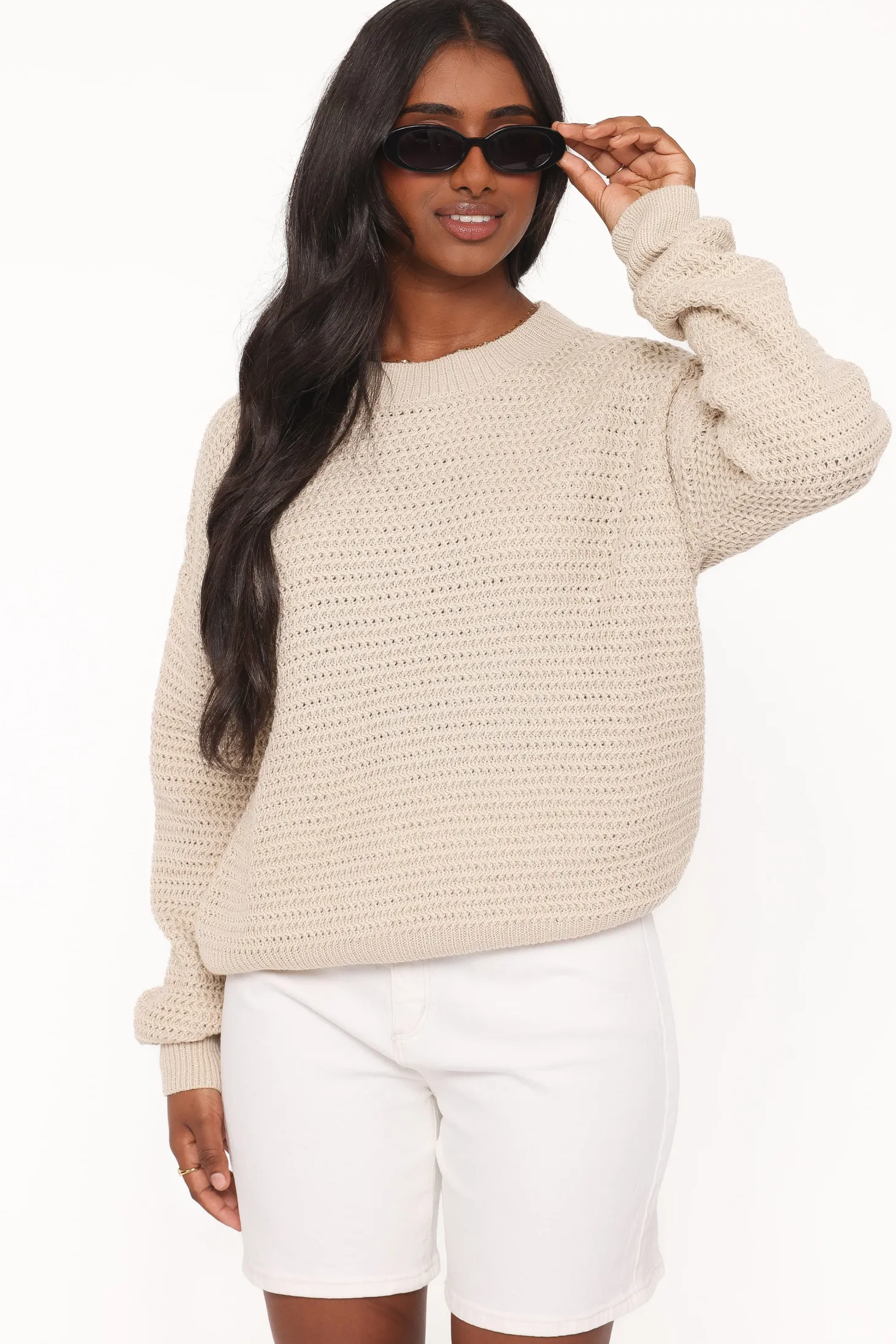 Melane Open Stitch Sweater