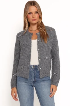 Mellie All Over Bow Button Front Cardigan