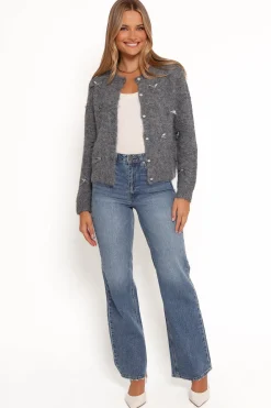Mellie All Over Bow Button Front Cardigan