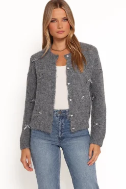 Mellie All Over Bow Button Front Cardigan