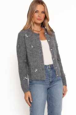 Mellie All Over Bow Button Front Cardigan