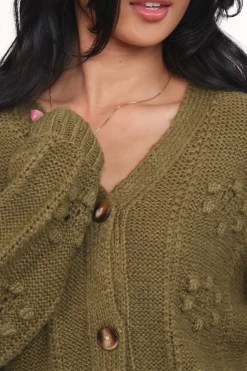 Melody Textured Button Up Cardigan