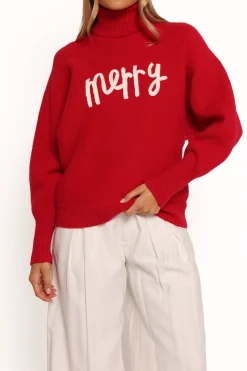 Merry Turtleneck Knit Sweater