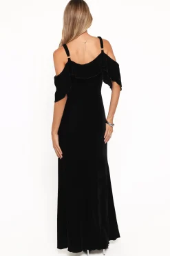 Micah Off Shoulder Velvet Maxi Dress
