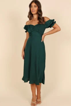 Mickenna Sweetheart Frill Midi Dress