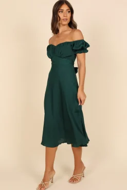 Mickenna Sweetheart Frill Midi Dress