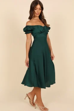 Mickenna Sweetheart Frill Midi Dress