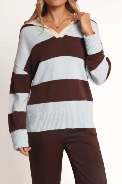 Mikaela Rugby Stripe Knit Sweater