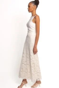 Mika Floral Lace Maxi Skirt