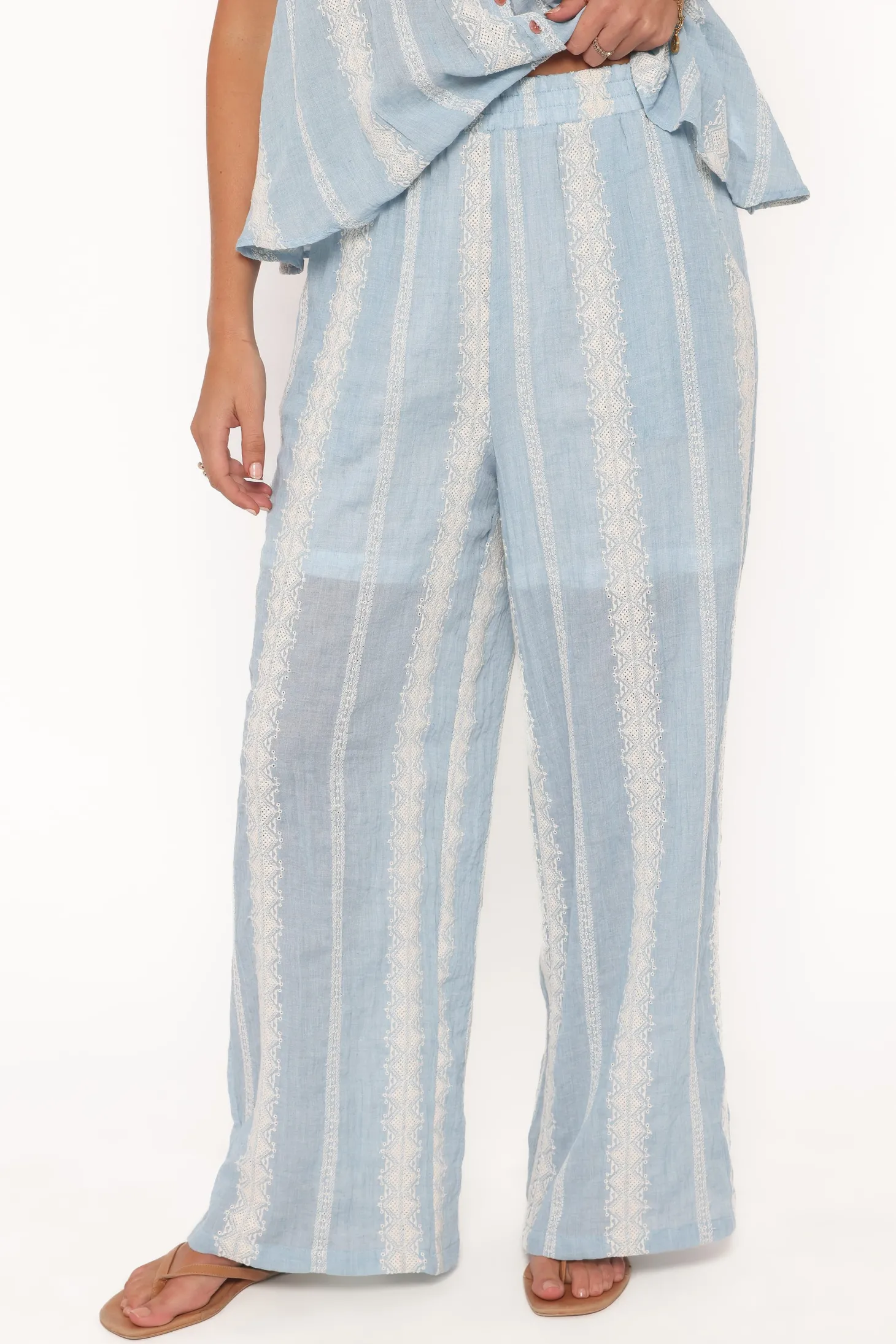Mila Embroidered Pant Set