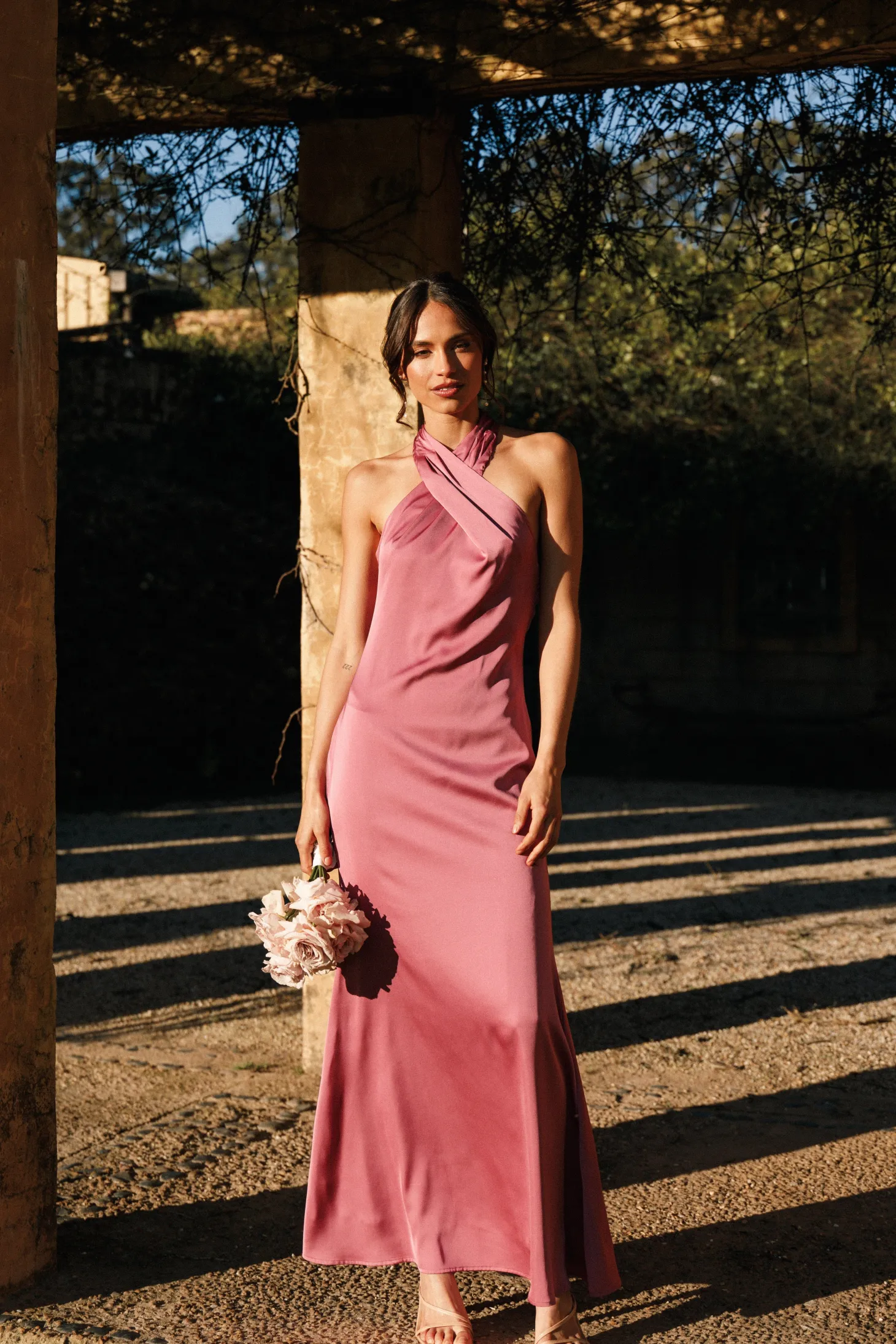 Mila Halterneck Maxi Dress