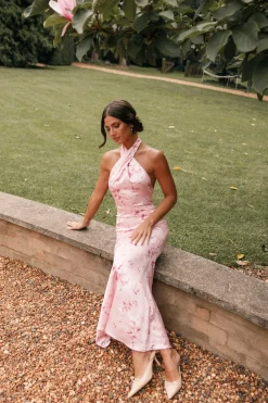 Mila Halterneck Maxi Dress