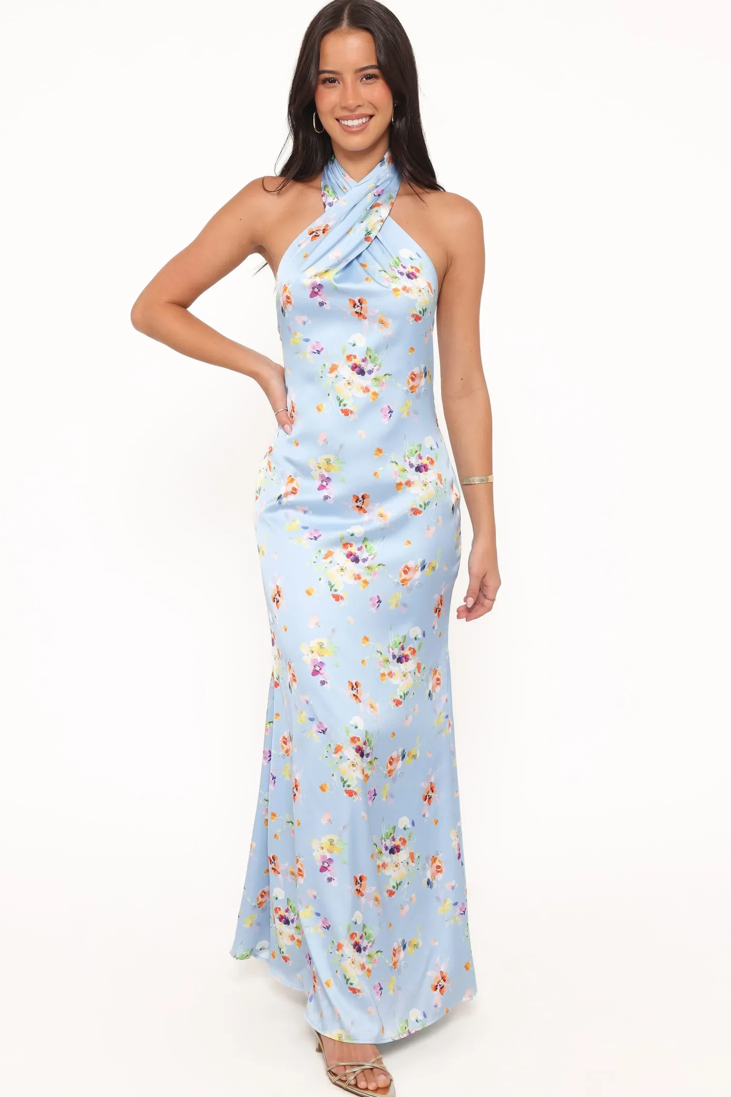 Mila Halterneck Maxi Dress