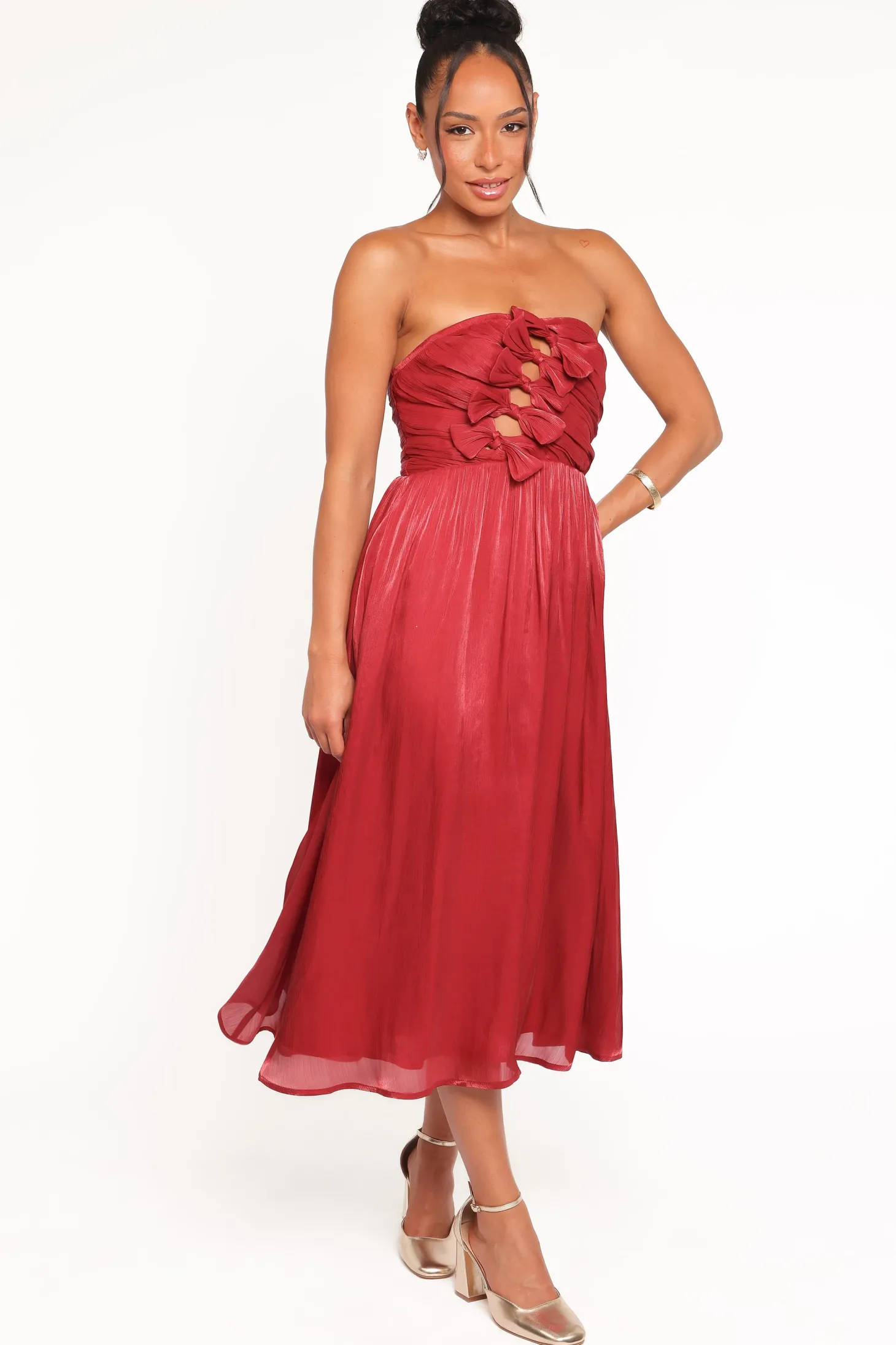 Mila Strapless Midi Dress