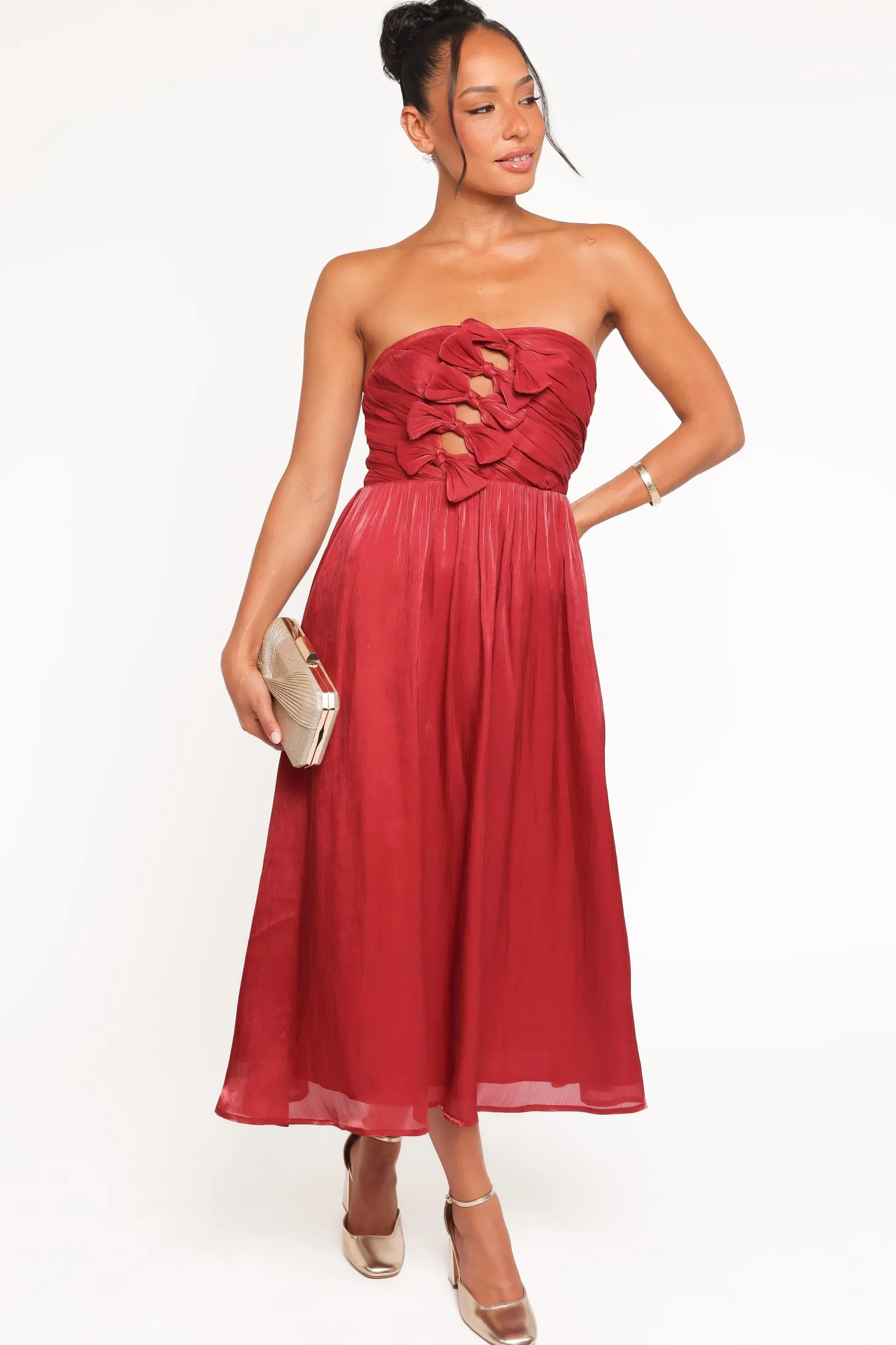Mila Strapless Midi Dress