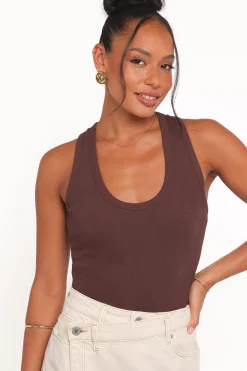 Miles Racerback Rib Knit Tank Top