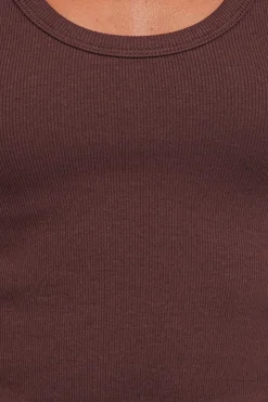 Miles Racerback Rib Knit Tank Top