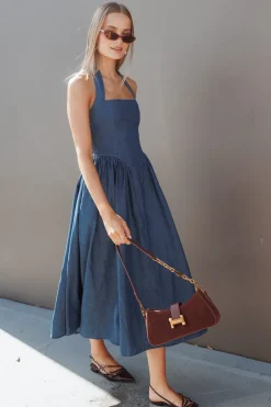 Milford Halterneck Midi Dress