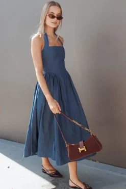 Milford Halterneck Midi Dress
