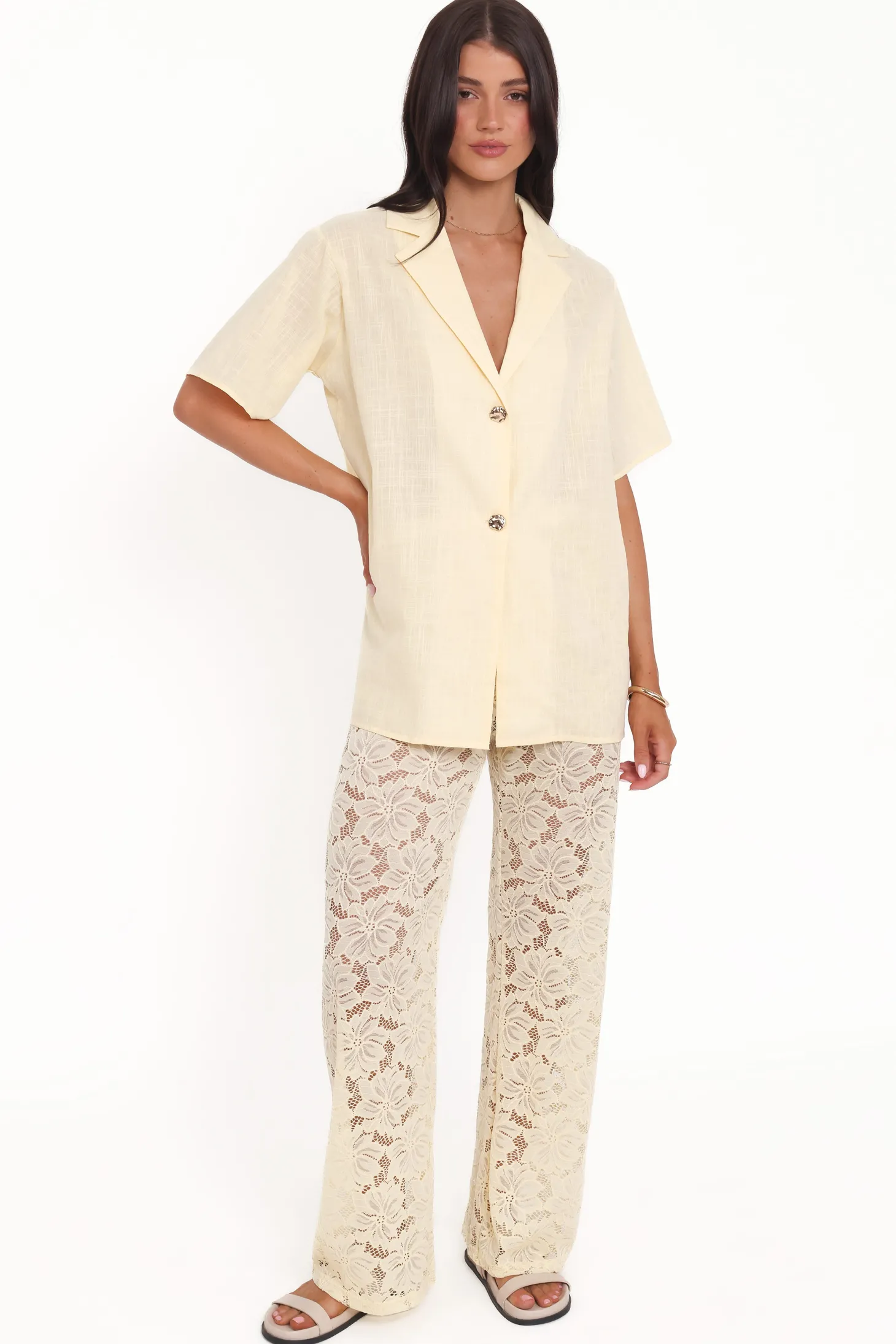 Mindy Lace Pant Set