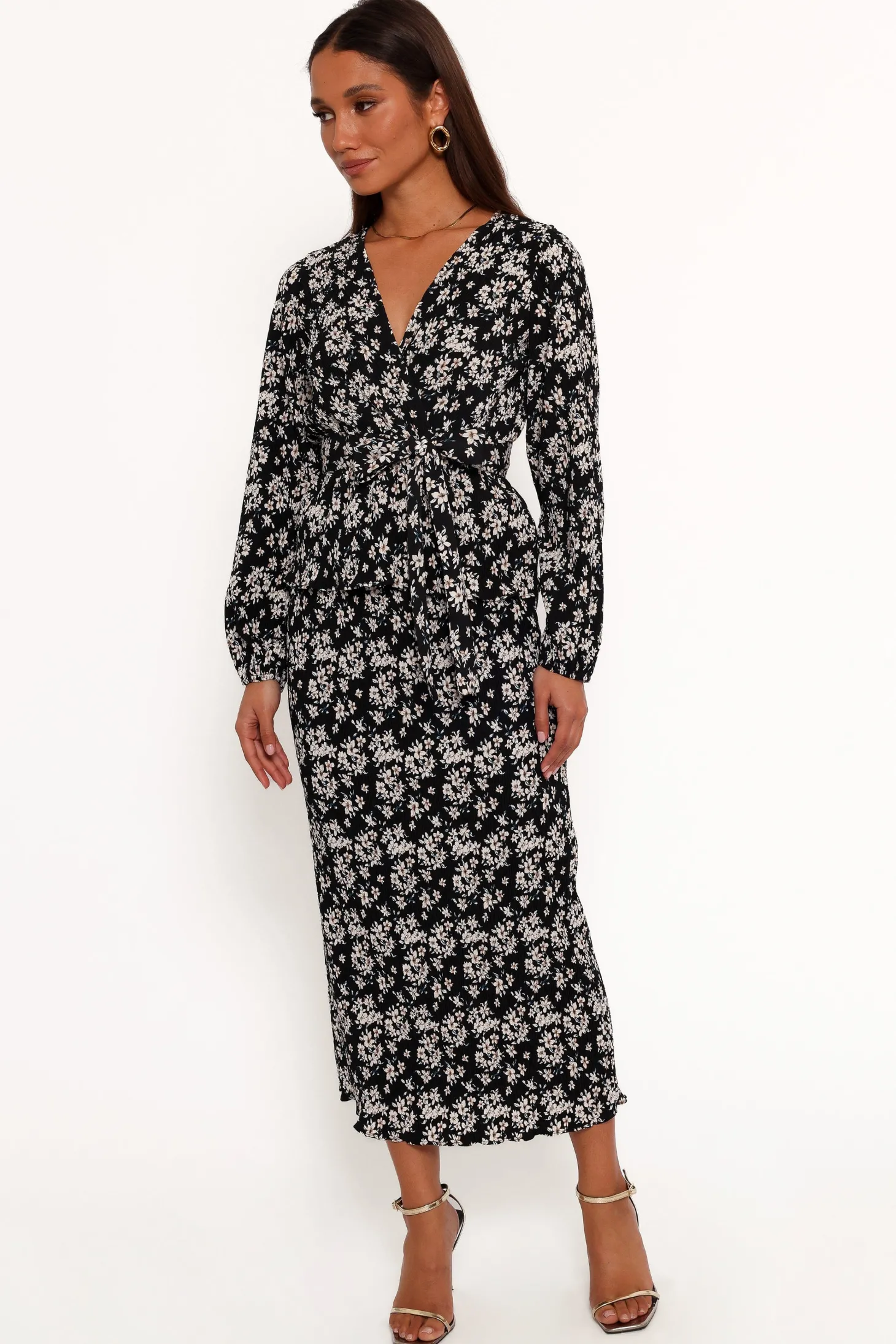Minelli Pleat Midi Skirt