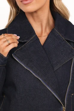 Mira Denim Moto Jacket
