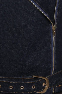 Mira Denim Moto Jacket