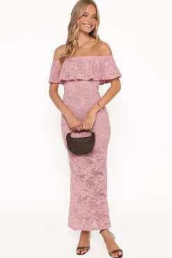 Mirelle Off Shoulder Lace Maxi Dress