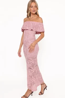 Mirelle Off Shoulder Lace Maxi Dress