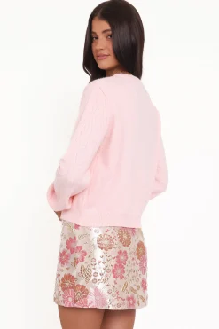Myah Brocade Mini Skirt
