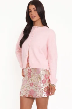 Myah Brocade Mini Skirt