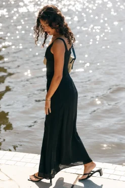 Nadea Faux Wrap Maxi Dress