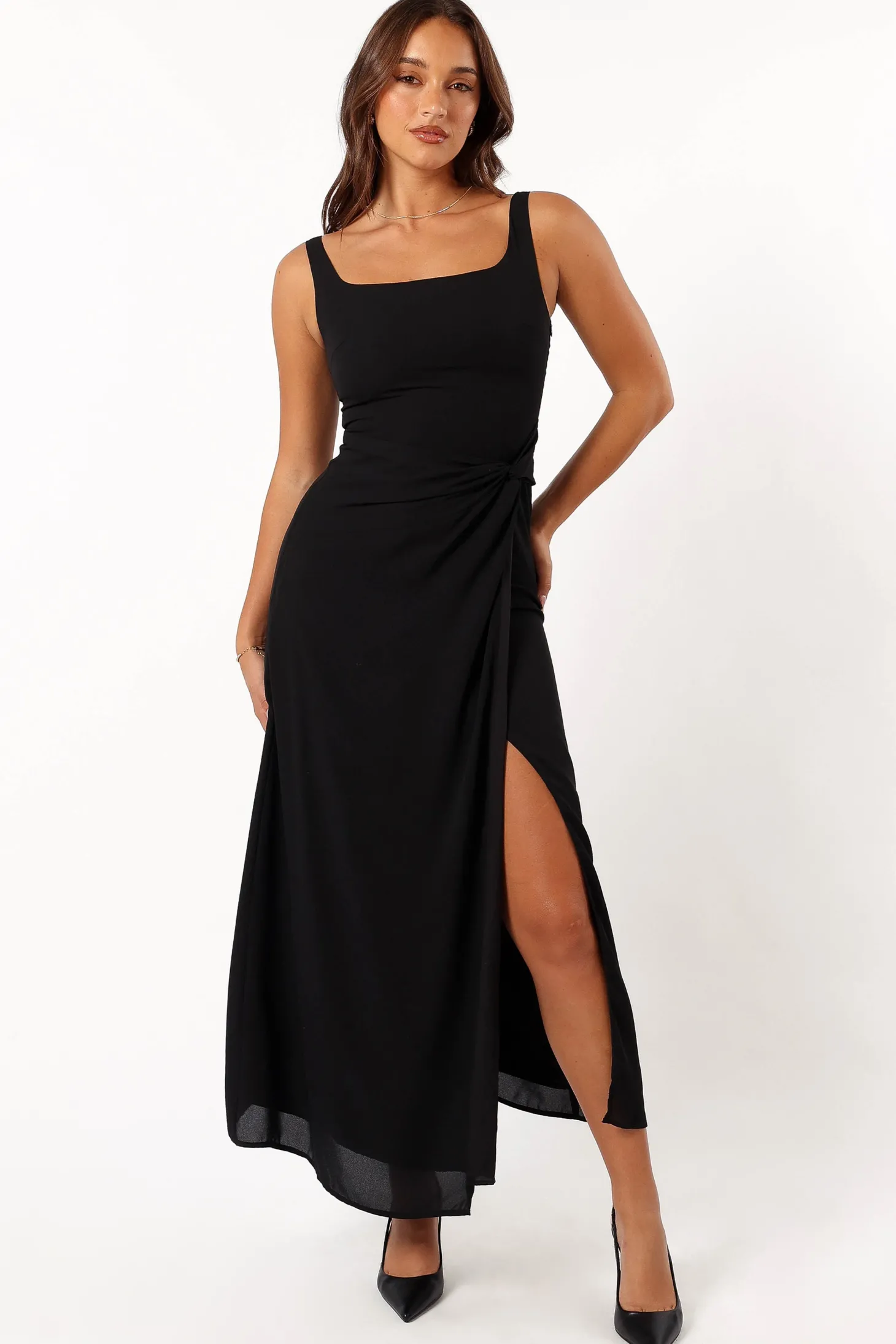 Nadea Faux Wrap Maxi Dress