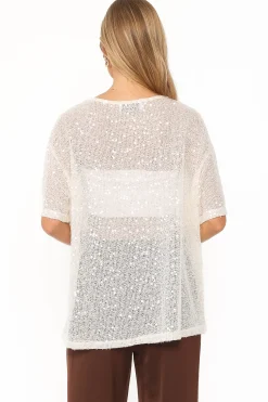 Nadine Sheer Tee Top