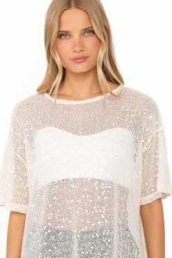 Nadine Sheer Tee Top