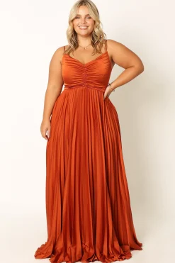 Naira Pleated Maxi Dress