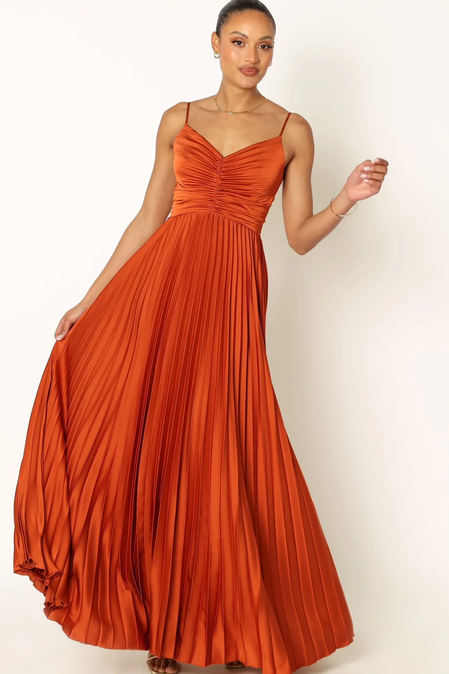 Naira Pleated Maxi Dress
