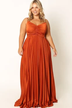 Naira Pleated Maxi Dress