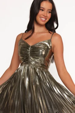 Naira Pleated Maxi Dress